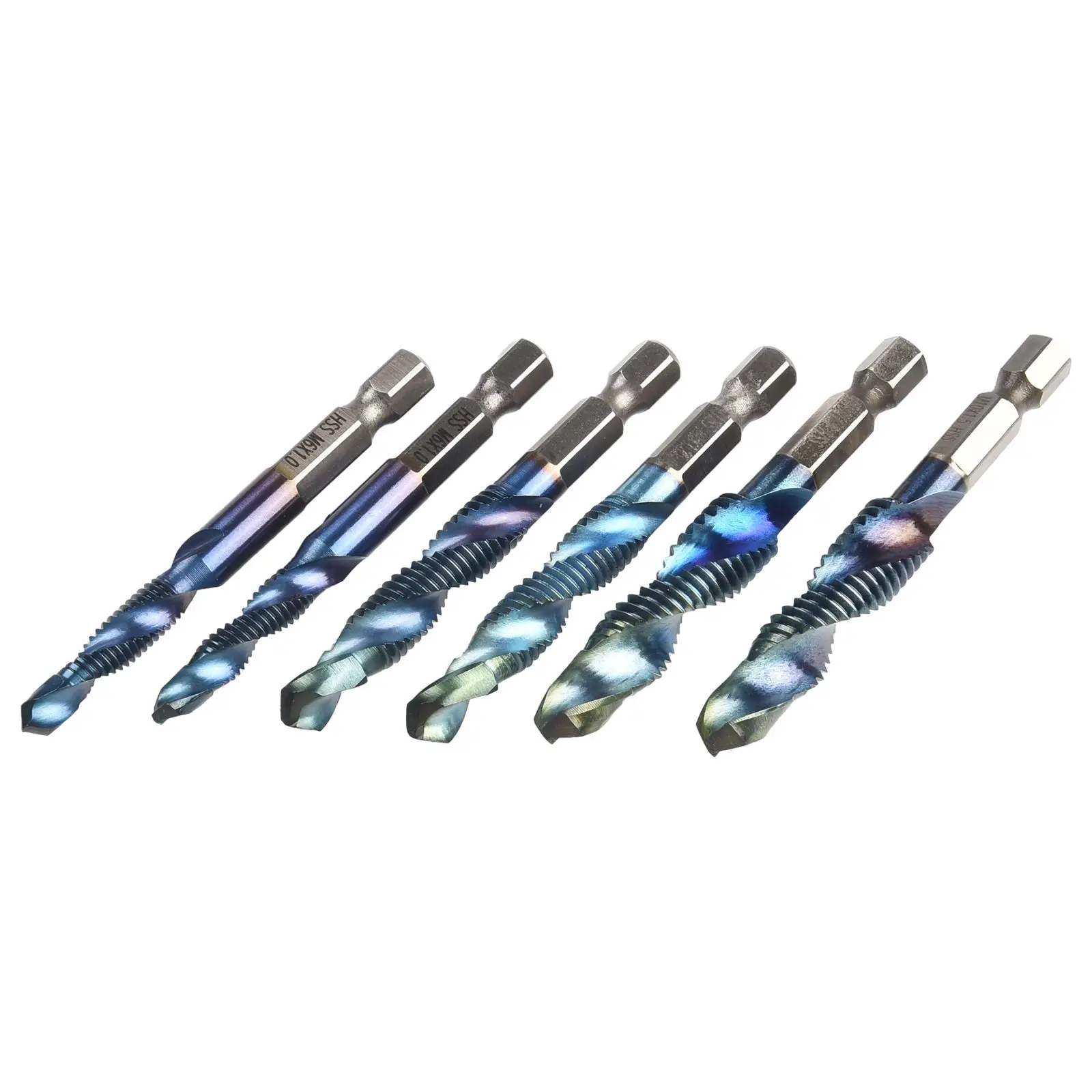 Composite Drill Bit for taps Drill Bit Hex Shank Drill for ideal for Professionals and DIY Enthusiasts 12PCS for m3 for m10