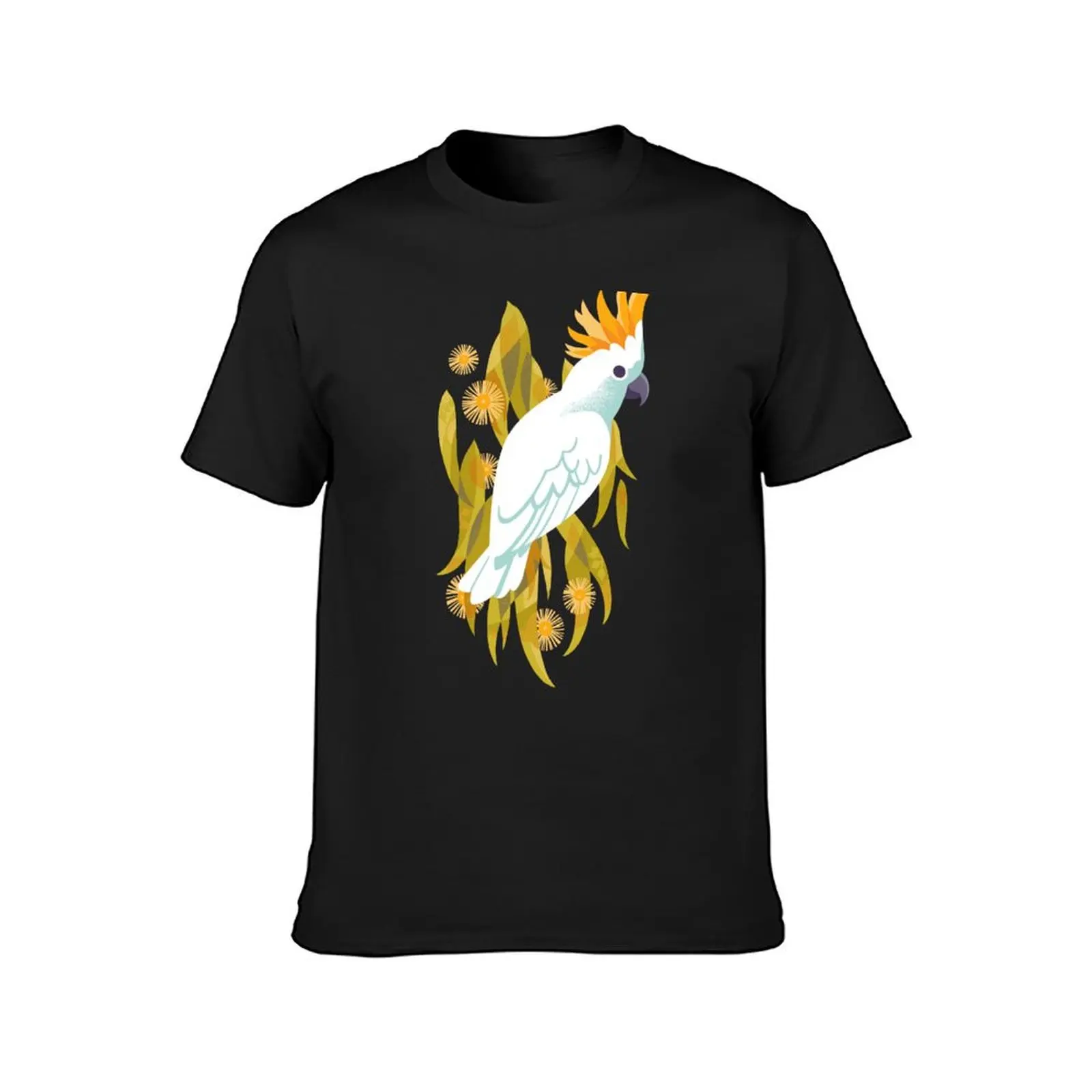 Cockatoo T-Shirt summer clothes plus sizes anime t shirts for men cotton