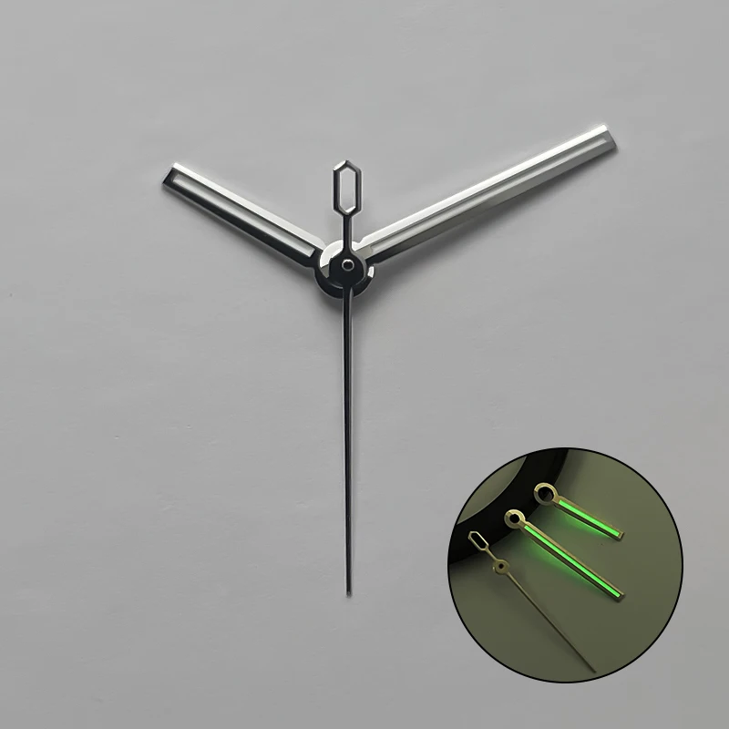 34mm No-Logo Honeycomb Watch Dial with Green Lume - Vertical Line Design Compatible with NH35 Automatic Movement Watch Mod Parts view 5