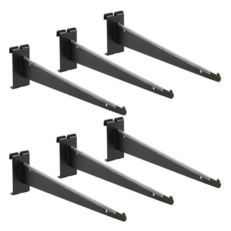 AB47-Metal Gridwall Shelf Bracket With Lip, 12