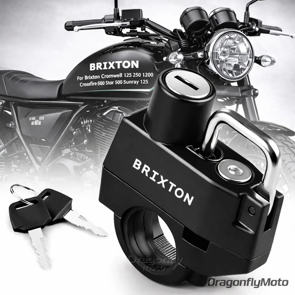 

Замок для мотоциклетного шлема для Brixton Cromwell 125 250 1200 Crossfire 500 Storr 500 Sunray 125, противоугонный замок для шлема