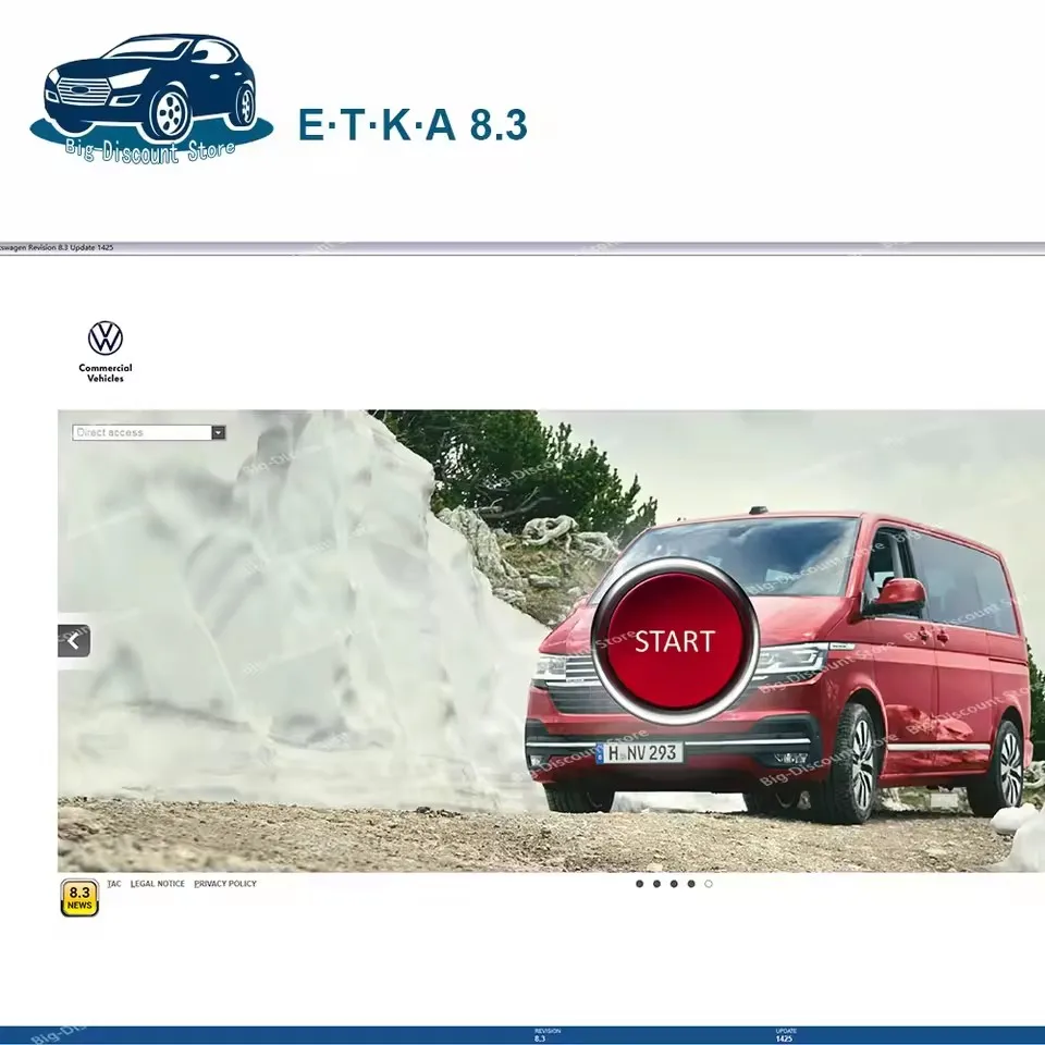 ETK A 8.5 مجموعة كتالوج قطع غيار المركبات الإلكترونية حتى 2024 سنة لـ V/W+AU/DI+SE/AT+SKO/DA etka 8.5 + تثبيت assa #6