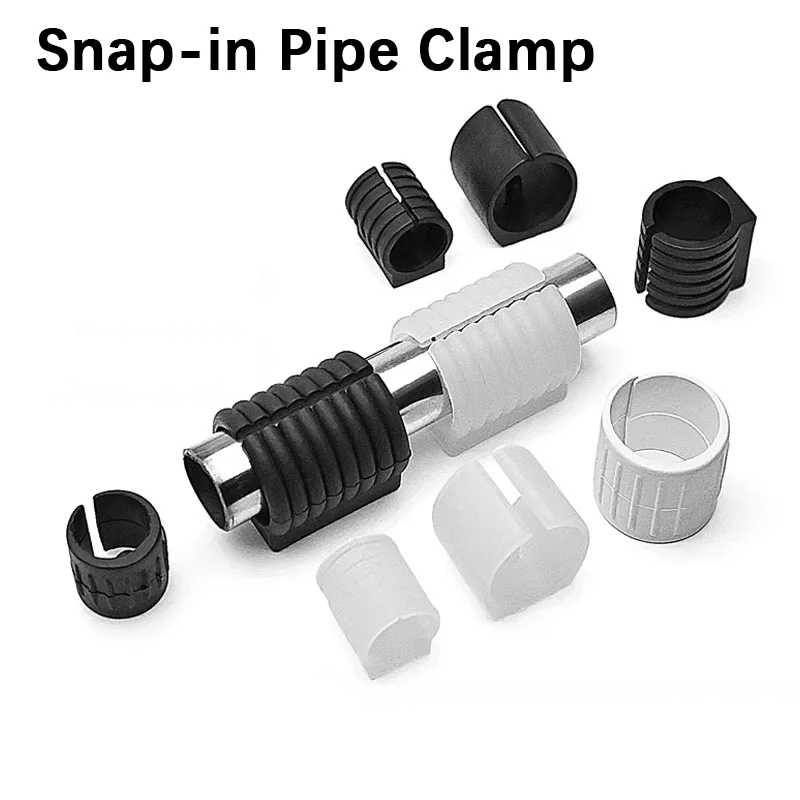 10-100pcs Bow Office Chair Foot Pads Snap-in Tube Plugs Round Tube Plastic Foot Covers Steel Pipe Outer Sleeves Tube Clamps