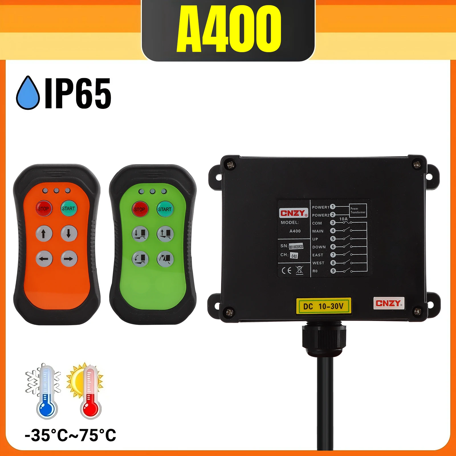 

A400 4 buttons single speed Industrial Wireless Radio Crane Remote Control switches winches Hoist track Crane Lift Control