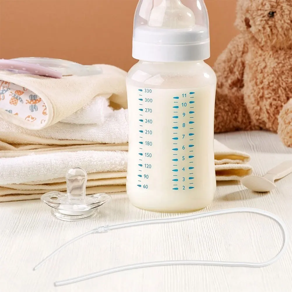 

Breastfeeding Auxiliary Feed Tube Reusable Silicone Lactation Aid for Infant Milk Supply Boost Nighttime and Outdoor Use