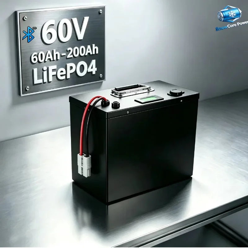 60V 20S LiFePO4 Energy Storage Module 60Ah-200Ah, Stable Power Unit for 3000W Hybrid Solar Setup & Off-Grid Emergency Backup Sup