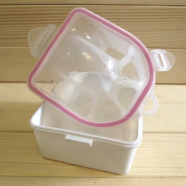 Resistant Manicure Soak Bowl Smooth Hard Plastic Design for False Nail Removal Cuticle Care Nail Soaking Treatment Tool