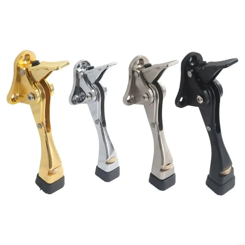 

2Pcs Adjustable Door Holder Kickdown Door Stop Zincs Alloy Doorstop Enduring Y4QC