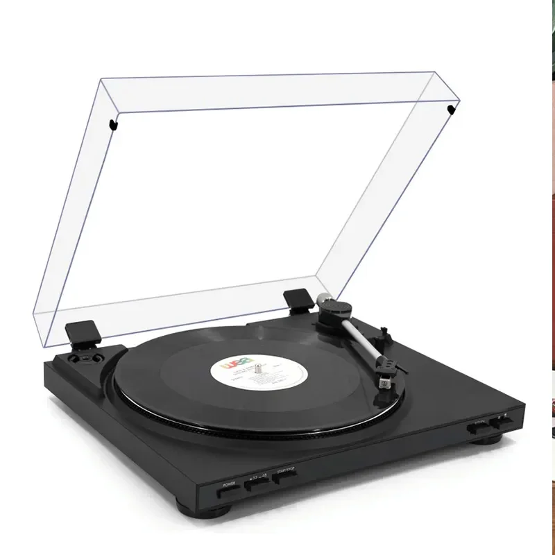 High Quality Phonograph Audiophile BT USB Recording Turntable Lp Vinyl Record Turntable Player