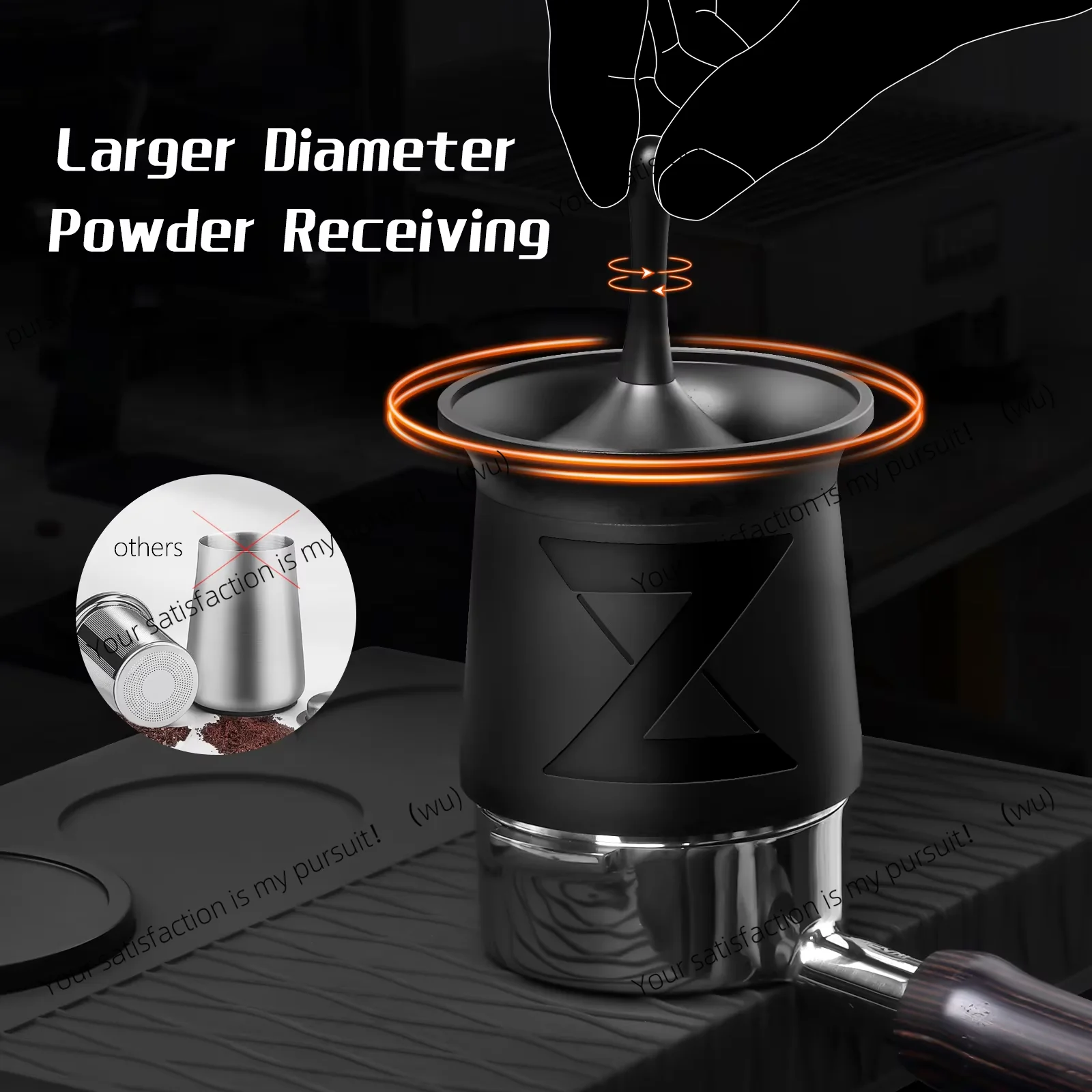 FOR  Coffee Blind Shaker, Espresso Powder Receiver Cup, Coffee Powder Receiver Container for 51/54/58mm Portafilters (z-graphs)