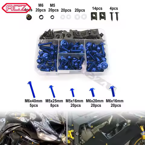 Motorcycle Complete Fairing Bolts Screw fit for Honda Shadow VT750C NC700S/X CB300F CB500 600 900 CBF1000 CBR250R Screws