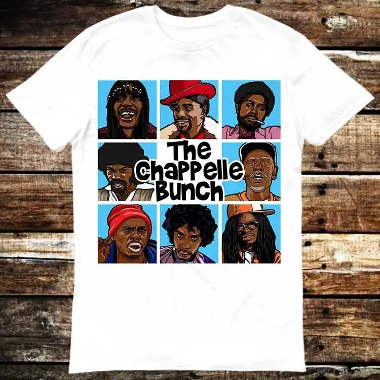 The Chappelle Bunch Comedy Central Tyrone Biggums Dave Comedian T Shirt Meme Funny Vintage Style Gamer Cult Movie Music 6118