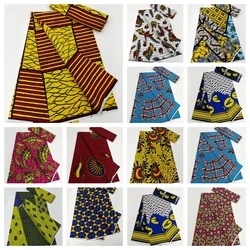 New Arrival woskowana Ankara 100% bawełna wzory typu African Wax tkanina prawdziwa Pagne wosk prawdziwa wysokiej jakości prawdziwa tkanina na sukienkę Ankara