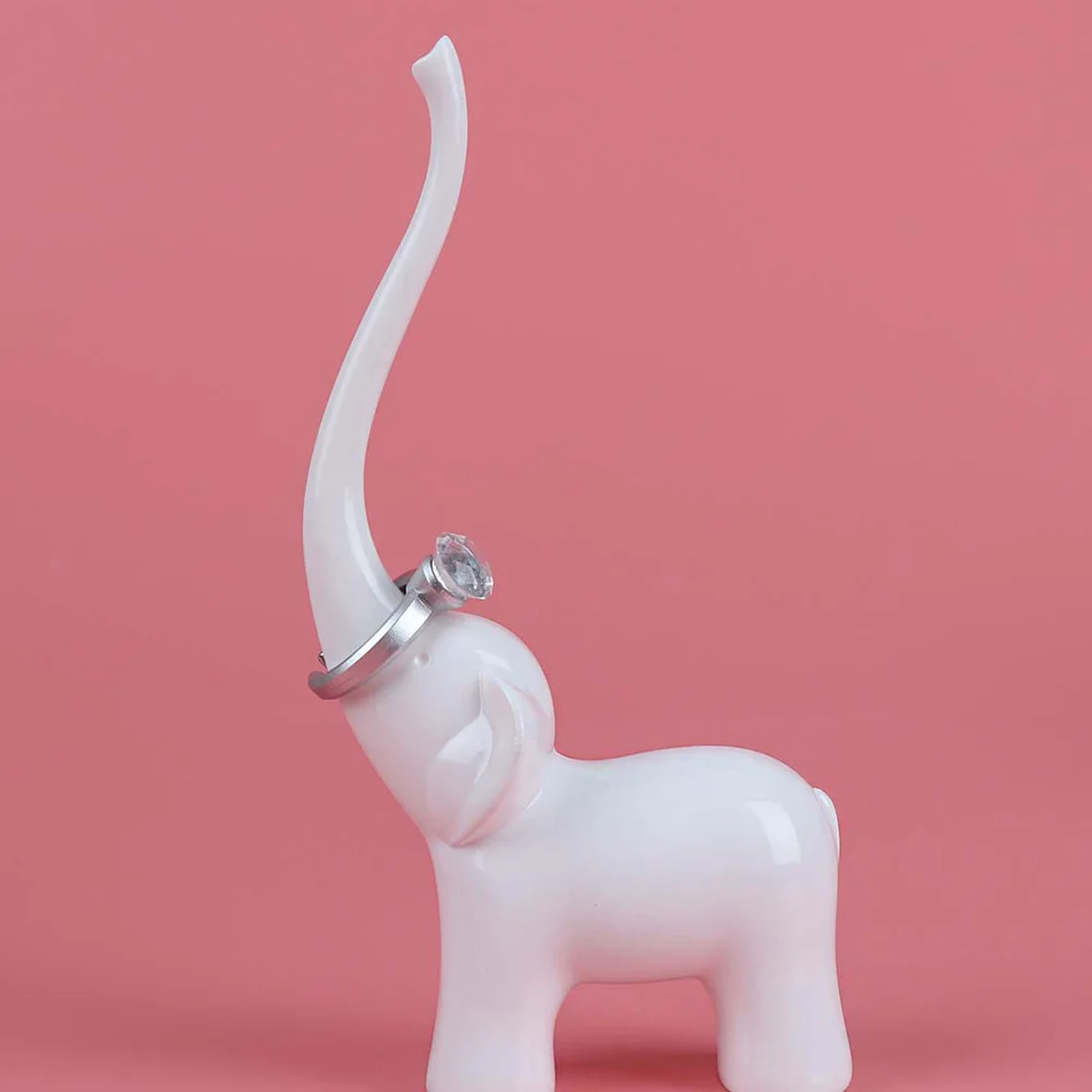 Elegant Swan Ring Holder Organizer Jewelry Storage Rack Home Showcase Random Pattern Stylish Delicate Craftsmanship Valentine's