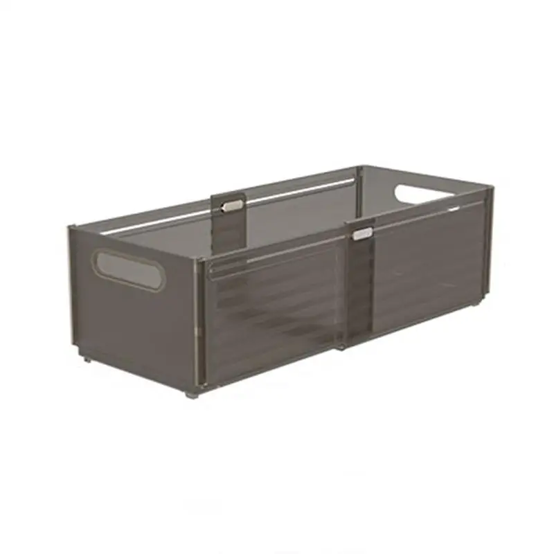 

Transparent Plastic Kitchen Desktop Storage Box Drawer Clothes Underwear Organizer Stackable Foldable