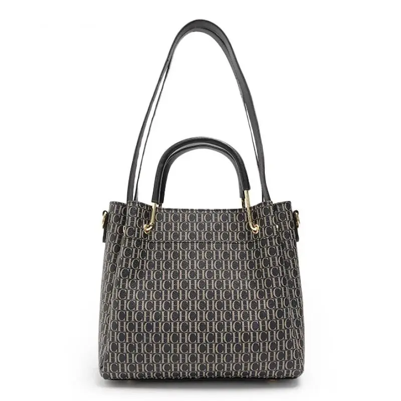 

CH Сумка на плечо большой вместимости, брендовая классическая сумка с буквенным принтом, женская сумка высокого качества с несколькими спинками, элегантная, популярная, легкая, роскошная