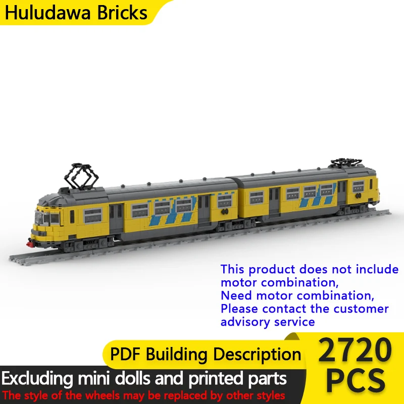 

City Car Model MOC Building Bricks Dutch Rail Passenger Train Modular Technology Children Holiday Gifts Assemble Toys Suit
