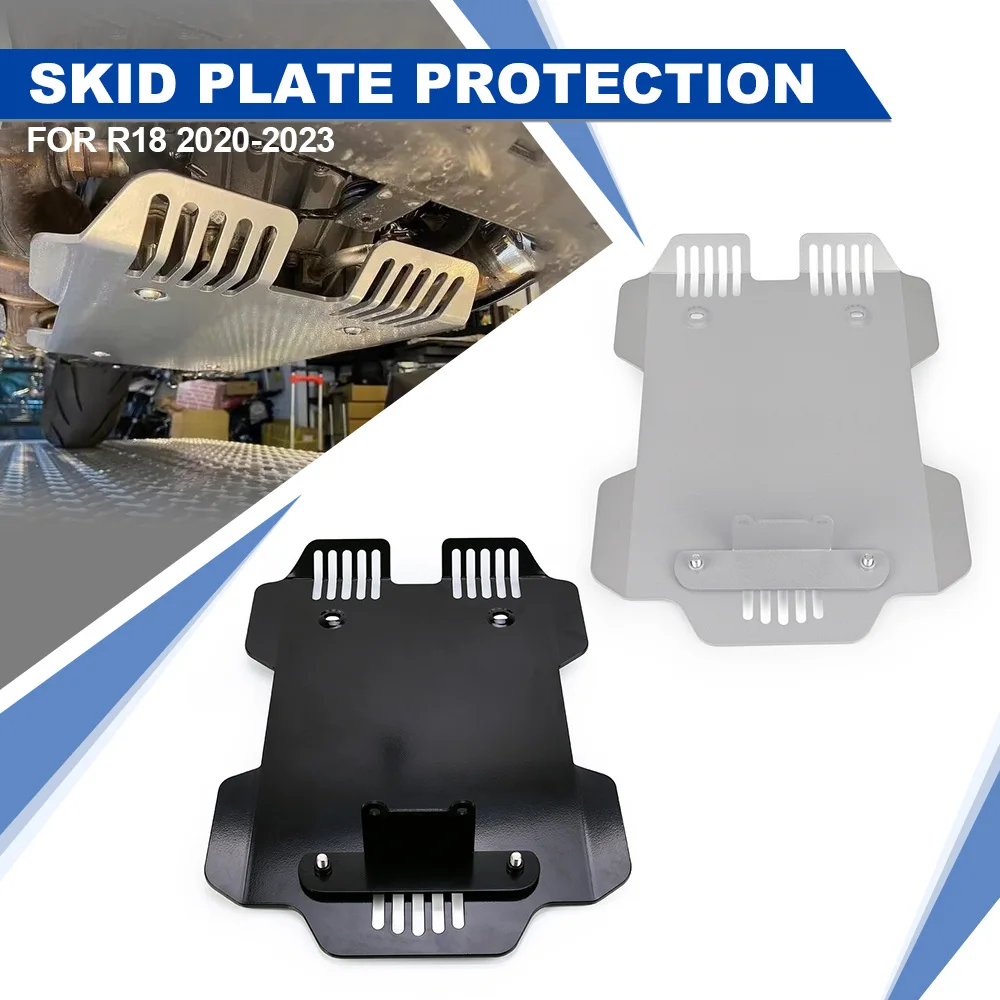 

Motorcycle Engine Chassis Protection Guard Skid Plate Protector Accessories For BMW R18 2020-2021-2023 Aluminium+Stainless Steel