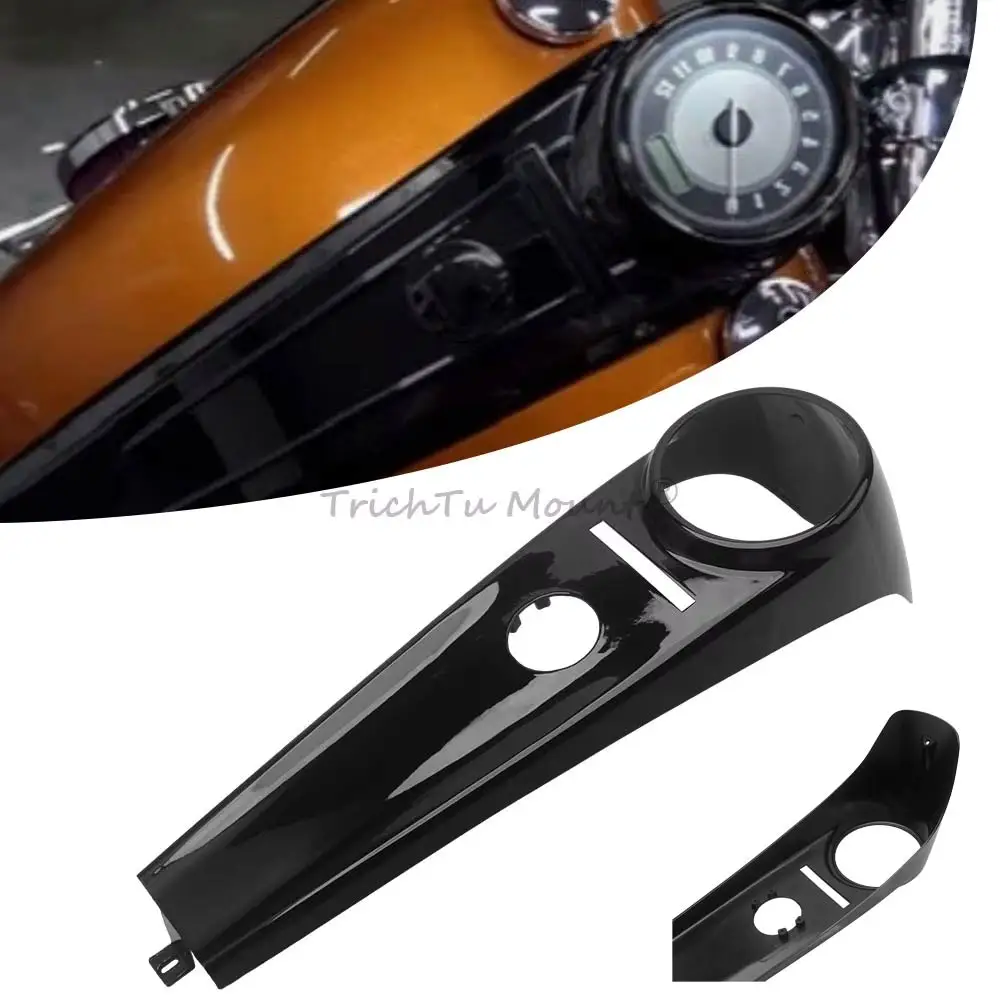 

For Harley Softail Deluxe FLSTN Fat Boy 2011-2017 Motorcycle Stretched Gas Tank Fuel Console Dash Cover Accessories