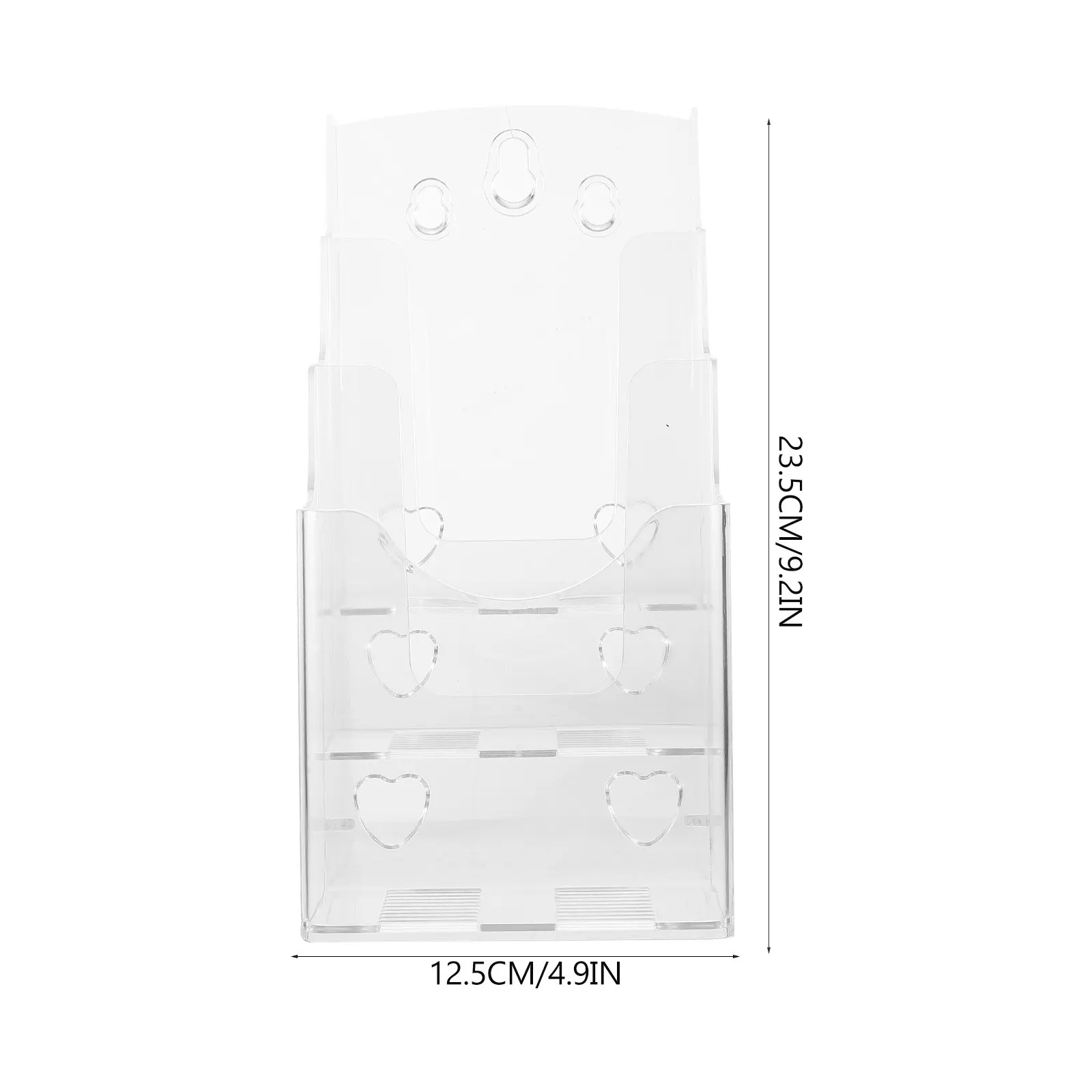 Acrylic File Racks Holder Organizer Clear Sloped Document Desktop Books Files Magazines Brochure Pamphlet