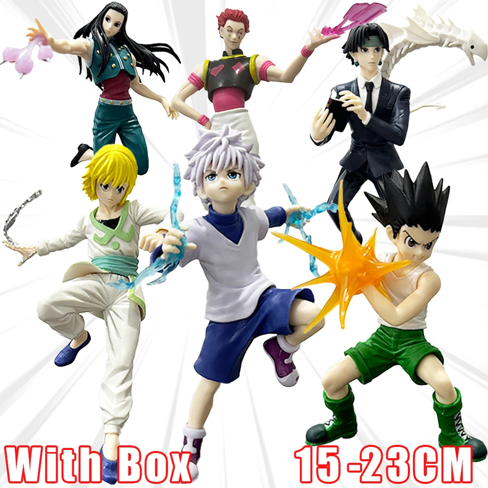 

15-23cm Hunter x Hunter Chrollo Lucilfer Anime Figure Hisoka Action Figure Killua Zoldyck Kurapika Figure Collectible Model Toy