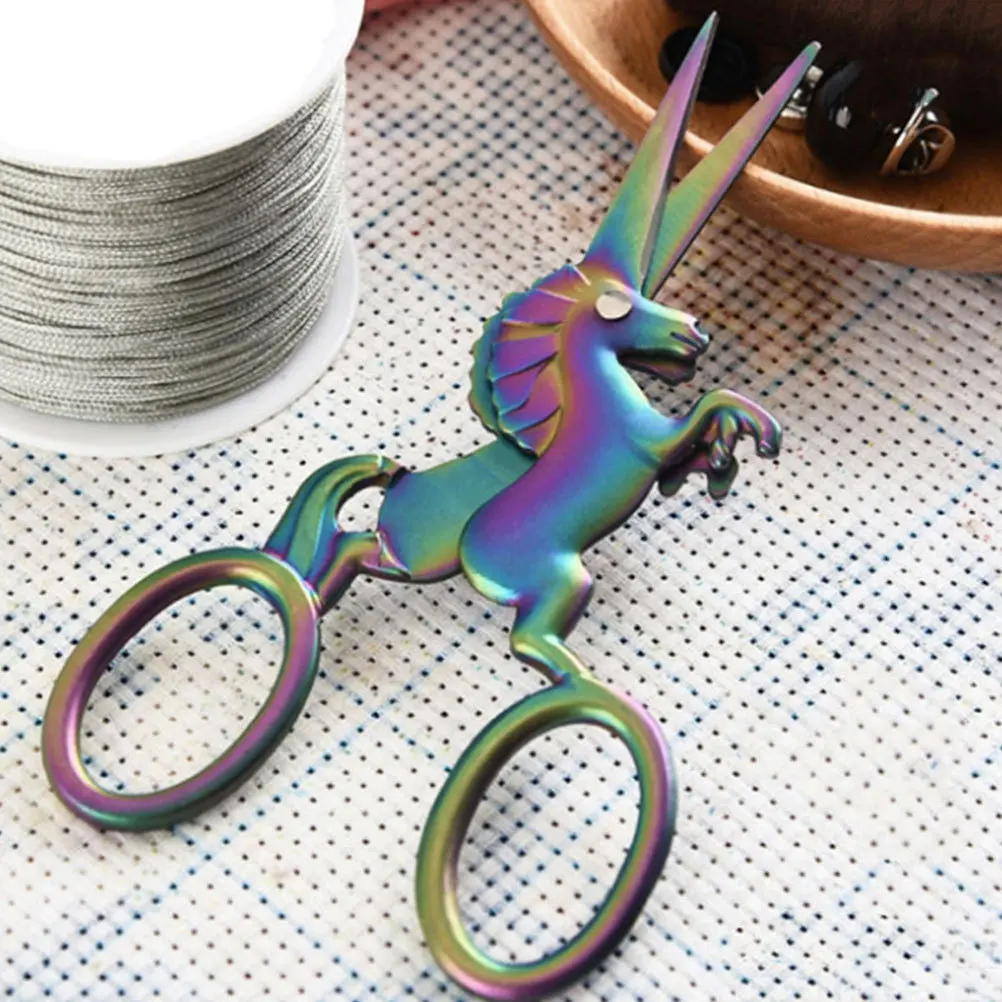 مقص الجمال سبيكة الحصان شكل الحاجب الأنف الشعر اللحية الشارب التشذيب التهيأ مقص الدقة الوجه الشعر المتقلب #4