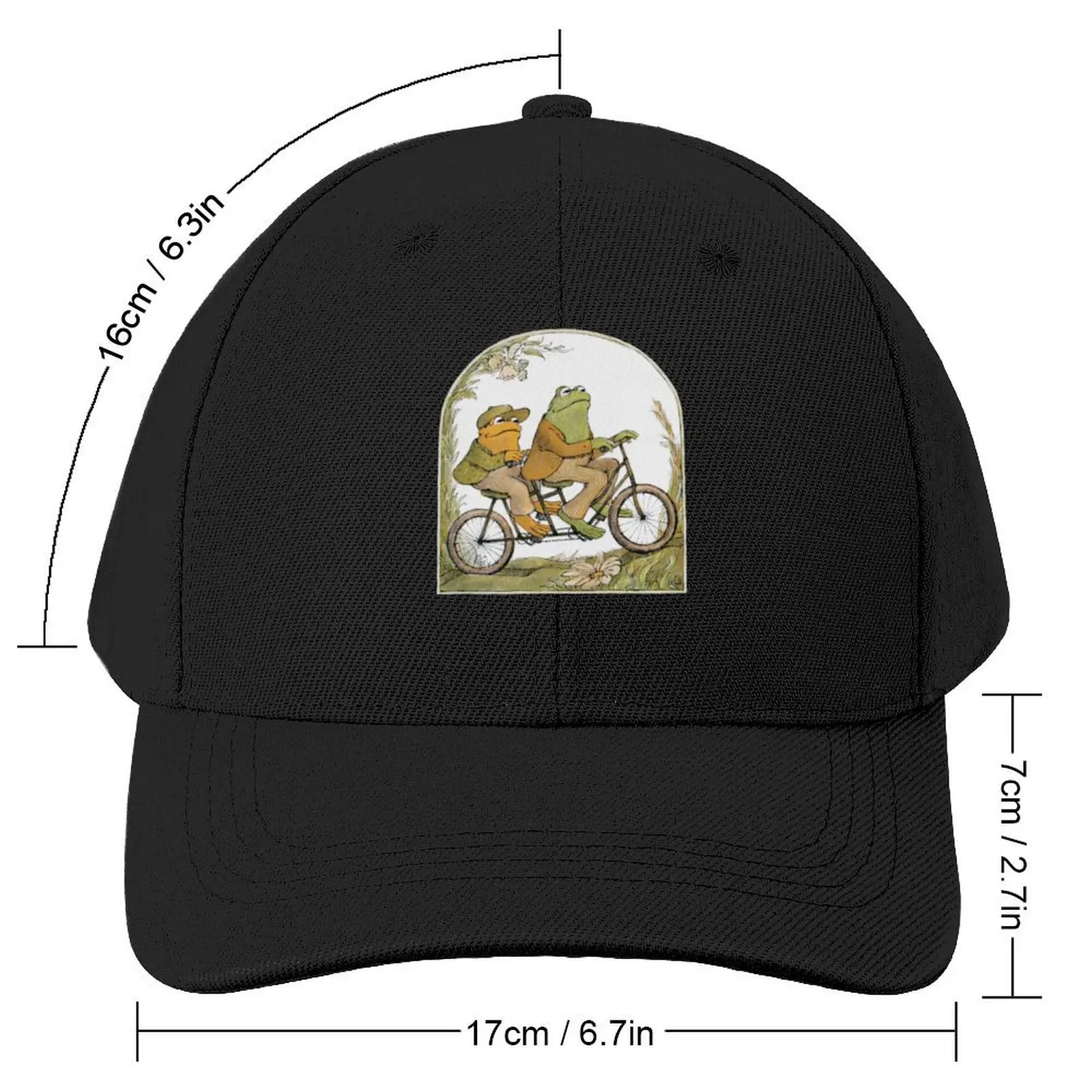 Frog and Toad On A Bicycle Baseball Cap Beach Bag summer hat Baseball For Men Women's