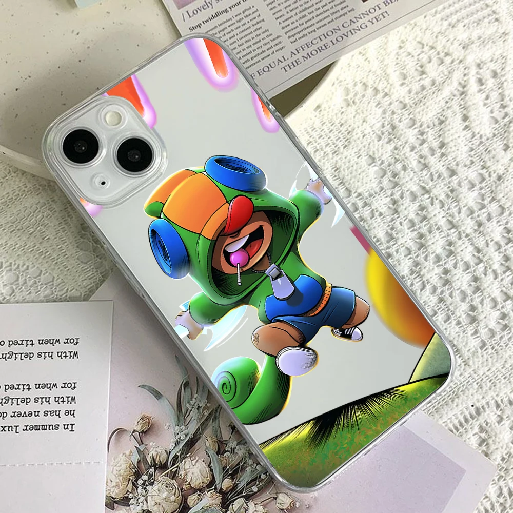 Cartoon Games Leons Phone Case For stars iPhone 16 15 14 13 12 11 Mini Pro Max X XR XSMax 7 8 Plus SE20 Transparent Cover