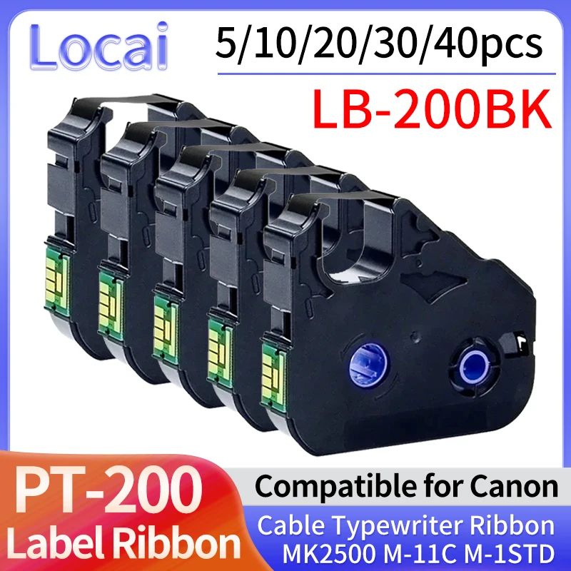 

5/10/20/30/40pcs LB-200BK MK-RS100B PT-200BK For Canon Cable Printer Mk2600 Mk2500 Mk2100 Mk2000 Mk1500 Mk1100 Mark 1 Pro M-11C