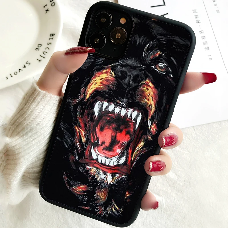 5 5S SE 2020 Phone Cover Case for iPhone 6 6S 7 8 PLUS X XS XR 11 12 13 MINI 14 PRO MAX Rubber Silicone  Rottweiler Dog