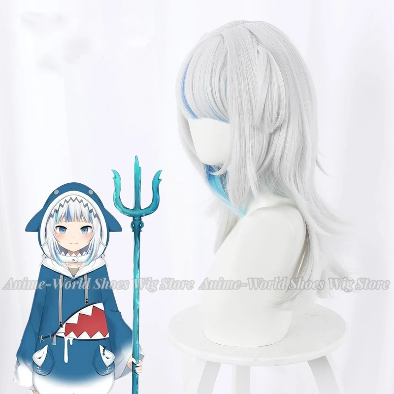 YouTuber Hololive VTuber ENG Gawr Gura requin personnaliser Cosplay femmes chaussures bottes Halloween carnaval Cosplay accessoires de déguisement