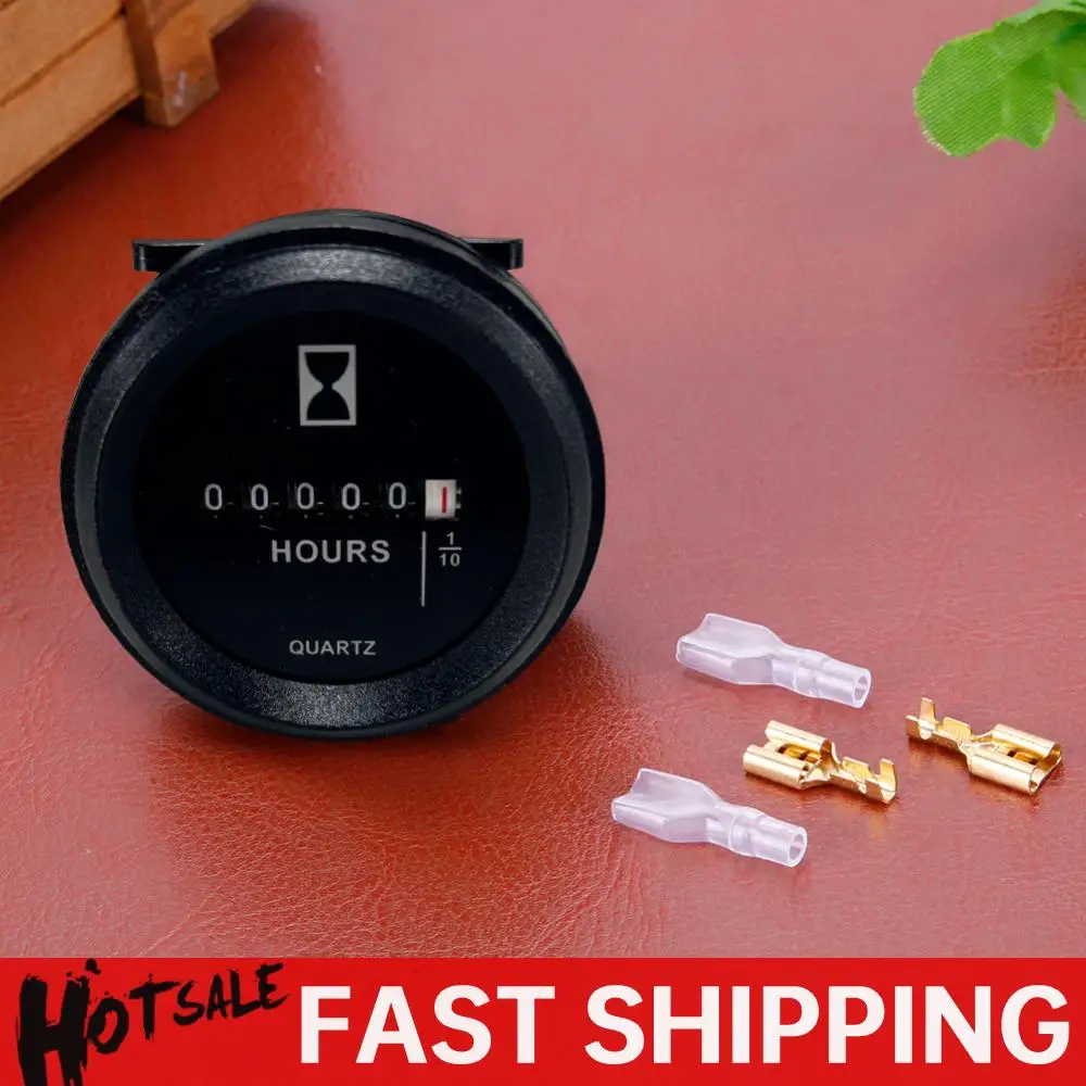 

Digital Hour Meter 6V-80V Engine Hour Meter Waterproof Machinery Timer Quartz Timer Hourmeter for Car Marine Boat Tractor Engine