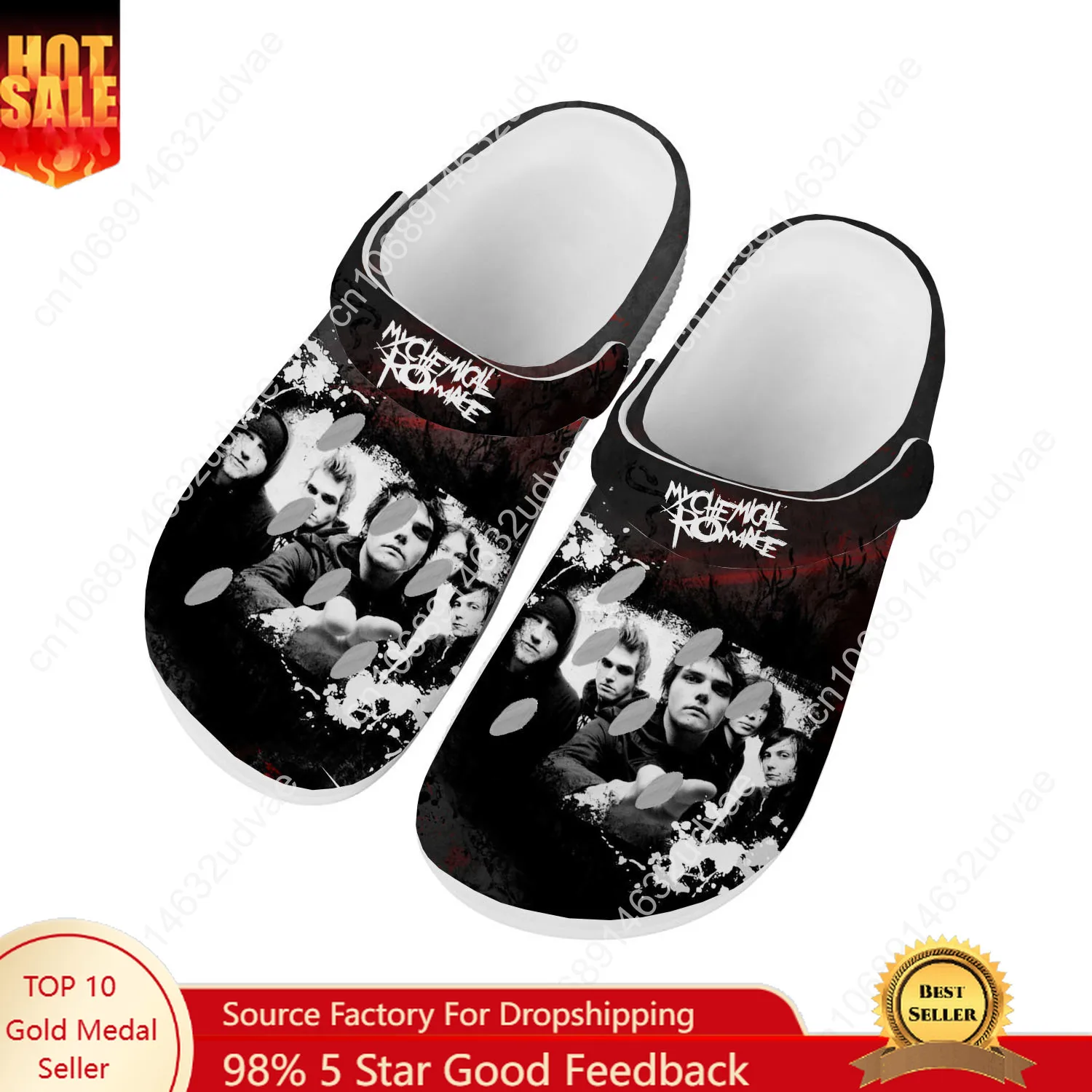 

My Romance Chemical Water Shoes Mens Womens High Quality Home Garden Clogs Customizd Sandals Beach Breathable Hole Slippers
