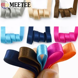20M Meetee 10mm Elastic Bands for Underwear Shoulder Strap Bra Swimsuit Belts Notebook Decoration Elastics Tape DIY Accessories