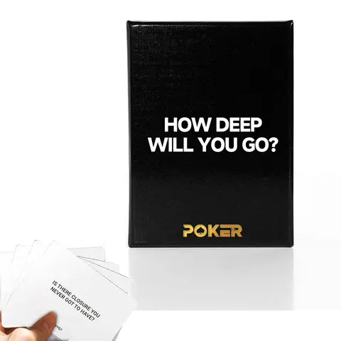 How Deep Will You Go Card Game? Conversation Game, Fun Family Party & Icebreaker for Game Night, Quick Communication