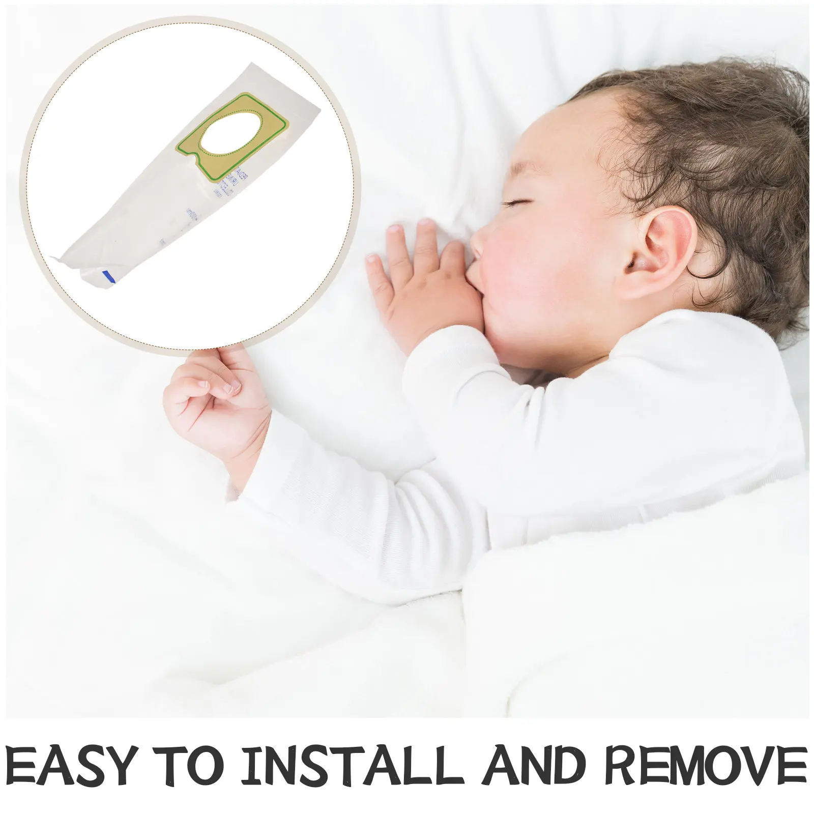 25Pcs Disposable Baby Bag 100Ml Clear Catcher Pouch for Sample Collection Adhesive Skin Friendly Breathable Material