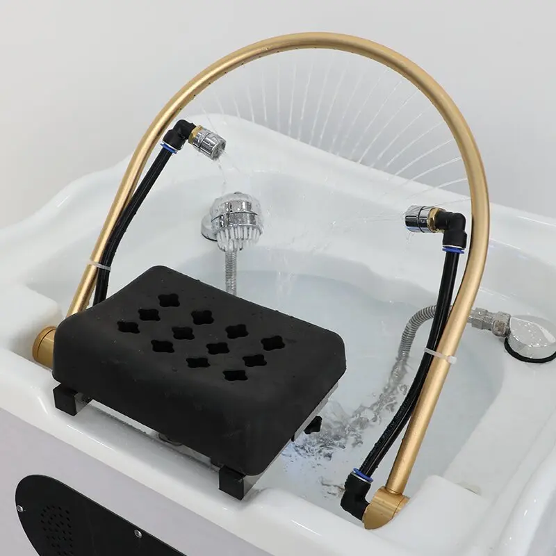 

Beauty salon shampoo basin hydrotherapy mobile head water circulation fumigation treatment instrument