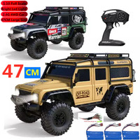 2.4G 1:10 4WD Professional 47CM Large RC Truck rc Beast Rock Crawler Climbing Truck Headlight High Speed Remote Control Car Gift