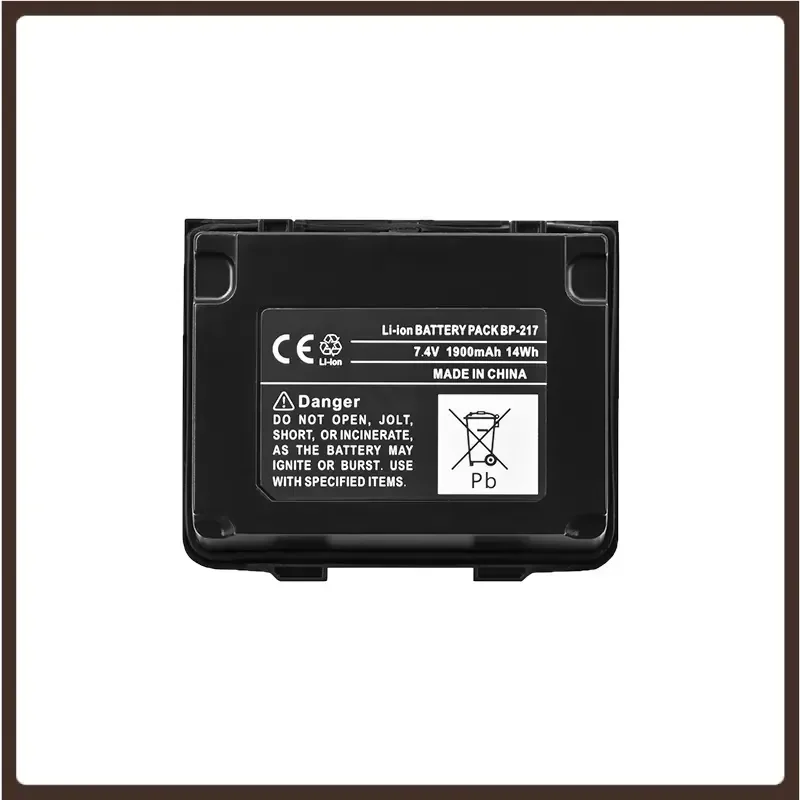 BP-217 1900mAh 7.4V High Quality Lithium Battery for Two-way Radio IC-80AD/T90A/91AD Rechargeable Battery