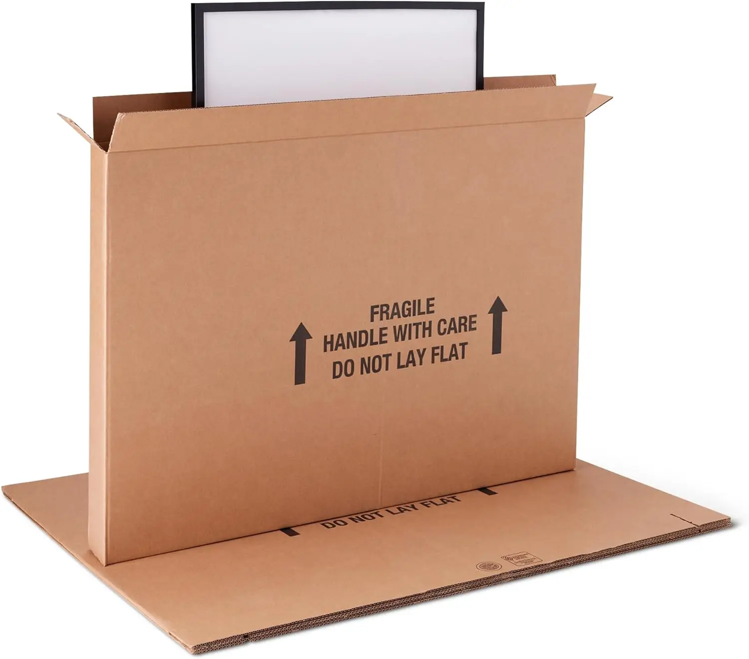 

Прочные коробки для транспортировки телевизоров с диагональю 50 дюймов, контейнеры для картин и зеркал, 48x4x33 дюйма, набор из 3 штук