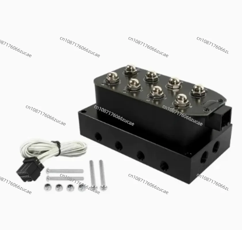 Universal Air Ride Suspension Five in One Display Pressure Gauge with Solenoid Valve and Control Panel Ship Type Switch