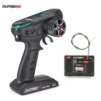 DUMBORC DDF350 10CH RC Remote Controller Handwheel 2.4Ghz Digital Radio Transmitter with FX10FG / X10F Receiver with HD Screen