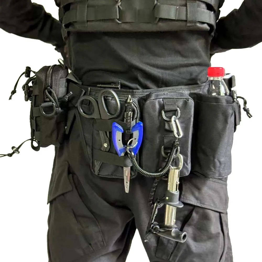 Luya التكتيكية زجاجة ماء الهاتف المحمول الخصر حقيبة متعددة الوظائف السفر تسلق الجبال الخصر حقيبة الرياضة في الهواء الطلق ركوب الدراجات الخصر حقيبة #3