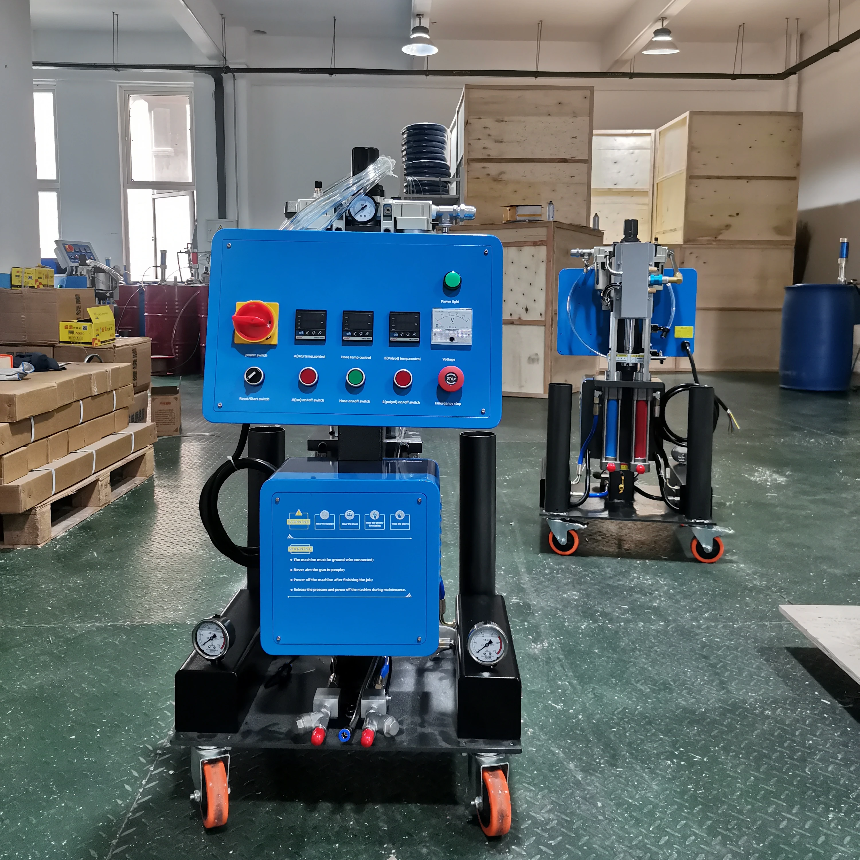 Two Component Polyurea Polyurethane Spraying System High Pressure Proportioning Roof Waterproofing Wall Insulation Customized