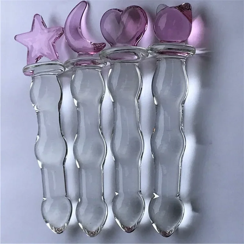 Crystal Glass Butt Plug Dildo for Anal Anus Beads Vaginal Massage Masturbator Adult Products Sex Toys for Women Men Lover Gifts