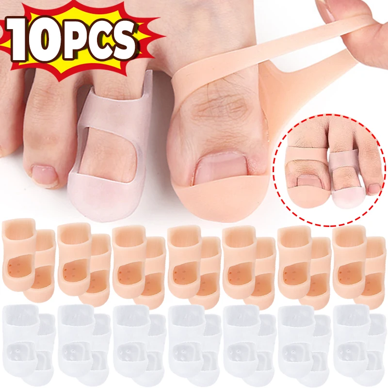 

Elasticity Transparent Toe Protector Breathable Anti-Friction Foot Care Tool Prevents Blisters Finger Caps Silicone Toe Covers