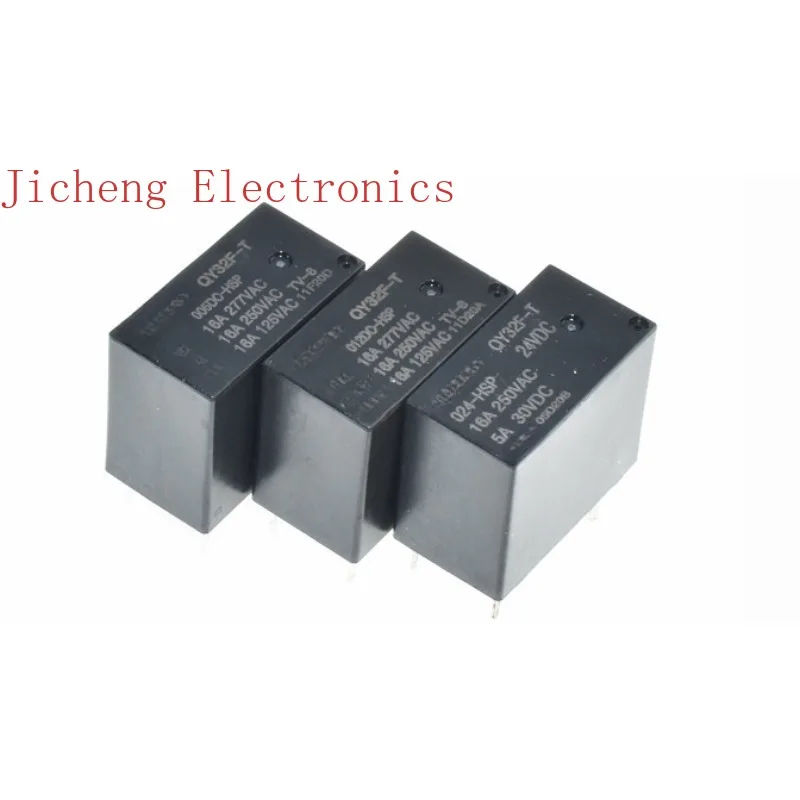 

10PCS Relay QY32F-T-005/012/024 -HSP 16A A set of normally open 4 pins, electromagnetic relay