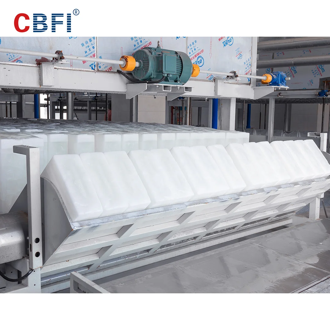 Industrial Block Ice Machine 162 Tons Per Day with Engine Pump & Motor for Seafood Port Cooling