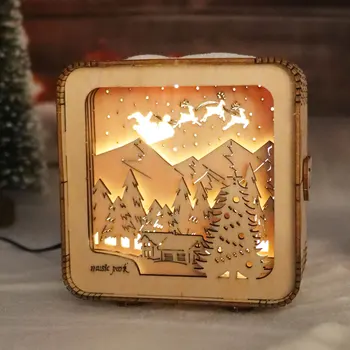 Kits de castelo para mulheres, puzzles 3D, luzes noturnas, decorações de mesa, presentes de aniversário e Natal