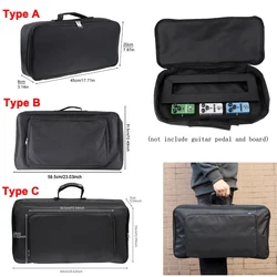 Universal Portable Guitar Effects Pedal Board Gig Bag Soft Case Big Style DIY Guitar Pedalboard 58 x 33 x 10cm